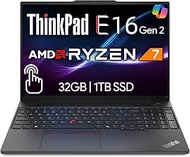 Lenovo ThinkPad E16 Gen 2, 16” Touchscreen IPS Display, AMD Ryzen 7 7735U (Beat Ultra 7 268V), 32GB 