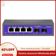 2.5Gbps Ethernet Switch 4-Port As Shown ABS 10G SFP+ Slot Home Hub Splitter Plug and Play US-Plug