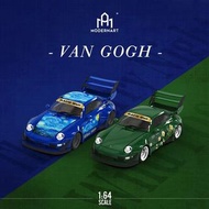 Time Micro TM 1:64合金模型！Rauh-Welt寛體体改装，RWB993高翼版。Van Gogh梵高2色預售中，The Starry Night星月夜 / Wild Rose野玫瑰