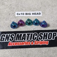 Titanium Probolt Bolt M6x10 Bighead Thread 10 Length 1cm Titanium bolt/ m6x10 bighead titanium m6 ti
