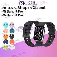Xiaomi Smart Band 9 Pro Band 8 Pro Soft Silicone Color Strap 20mm Mi Band 8 Pro Band 9 Pro Replaceme