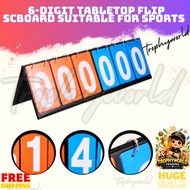 PVC Basketball Badminton Football Volleyball Competitions 6Digit Multi Sports Scoreboard