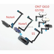 1pcs Home Return Key Menu Button Fingerprint Sensor Flex Cable For Samsung Galaxy Note 4 Note 5 S5 O