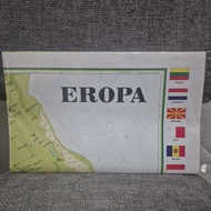 LARGE European Continent Folding Map