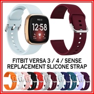 FITBIT Versa 3 / 4 Fitbit Sense Soft Silicone Watch Strap Fitbit 4 / 3 Sense 2 Wristband Watchband S