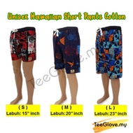 Unisex Hawaiian Short Pants Cotton / Beach Pants / Seluar Pendek Hawaii Bunga Pantai Dewasa / King C