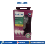 2 Packs of PHILIPS LED Scene Switch 7.5W E27 Warm White Light Bulb