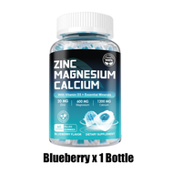 Omilay Zinc Magnesium Calcium Gummy แมกนีเซียม แคลเซียม สังกะสี Calcium Vitamin D Gummy Strawberry 6