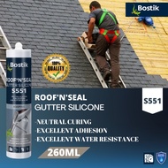 "Bostik" S551 Roof N Seal Gutter Silicone 260ml