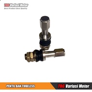 Tubeless Tire Valve Tubeless Tire Valve Tubeless Tire Valve Single Silver Chrome Color