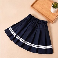 Váy Xếp Li Cho Bé Gái Váy Trẻ Em JK Phong Cách Đại Học Quần Áo Mùa Hè Cho Trẻ Em Váy Tennis Sọc Cạp