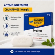 Anti-Tick & Flea Dog Soap 90g Coumaphos Bayopet Veterinary Dog Bath Soap