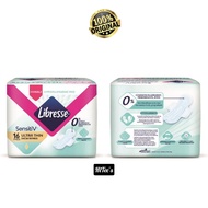 Libresse SensitiV Ultra Thin Wing 24cm (16s) | Disposable Sanitary Pad Tuala Wanita Pakai Buang