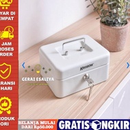 Mall ACE Krisbow Cash Box Safe Box Money Box Deposit Box 20 Cm - Best White