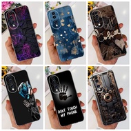 For Honor 70 Pro 5G Casing Cool Cartoon Painted Soft Silicone Transparent Phone Case For Honor 70 Ho