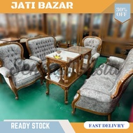 Sofa Set Kayu Jati Grand Father Kerusi Kayu Jati Sofa jati Teak wood chair