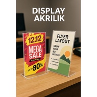 A6 Acrylic Brochure Holder | Suitable for Shops, Cashiers, Receptionists