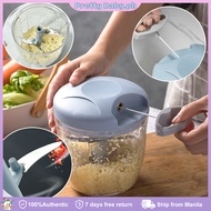 500ml/900ml Manual Food Chopper Mini Food Processor with Rope Pounding Garlic Cutting Peppers Puree Cooking Machine for Onion Nuts Vegetable Meat Kitchen Slicer Cutter