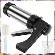 Churrera Churro Maker Machine Stainless Steel Churro Maker Kit with 3 Different Tips Piping Nozzle H