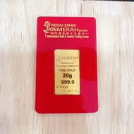 KEDAI EMAS ROSMERAH 999.9 GOLD BAR 20 GRAM  20克 金片 （999.9金）