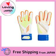 Adidas ถุงมือผู้รักษาประตูนักล่าสำหรับทุกเพศ LGE HF9736ชุดนักกีฬาฟุตบอล (HF9736) สีขาว/สีแดงแสงอาทิต