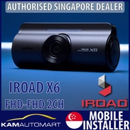 IROAD X6 FHD-FHD Sony Sensor Dual Channel Car Recording Dash Camera (KAM AUTO MART PTE LTD)