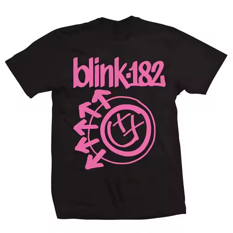 Blink 182 Punk Band T-Shirt Cotton Graphic Tee Men Women Summer Streetwear