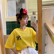 [BISA COD] TSHIRT IMPORT OVERSIZE TEE KAOS OVERSIZE LONGGAR KOREA WANITA MURAH MOTIF NEW YORK NY BAJ