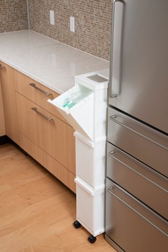 日本TONBO UNEED系列三層抽屜式分類垃圾桶30L