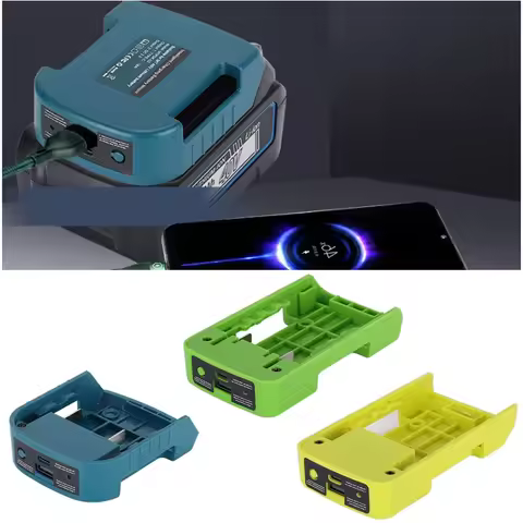 1pcs For Makita 40V With USB&Type-C Battery Holder For Makita For Ryobi For Greenworks 40V Battery C