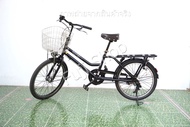 จักรยานแม่บ้านญี่ปุ่น - ล้อ 24/22 นิ้ว - มีเกียร์ - อลูมิเนียม - Bridgestone Tote Box - สีดำ [จักรยา