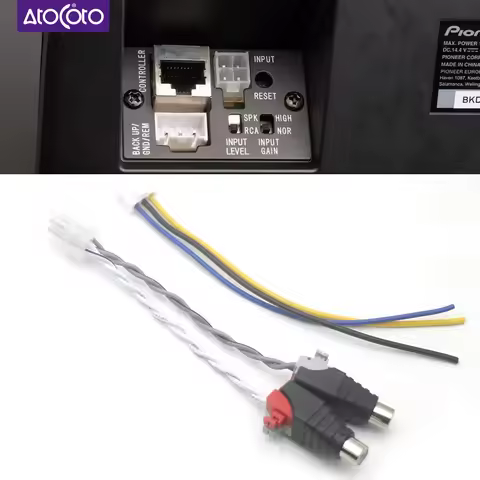 For Pioneer TS-WX130DA TS-WX130EA TS-WX140DA Car Stereo Amplifier Power Speaker Harness 4 + 3 Pin Pl