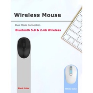 LOYALTY-SECU Dual Mode Wireless USB2.0 Mouse Bluetooth 5.0 2.4G for Windows MAC IOS Android System