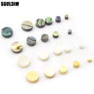 30 Pieces 2/3/4/5/6*2mm Abalone Inlay Material Dots Abalone Dots for Ukulele Acoustic Guitars Fretbo