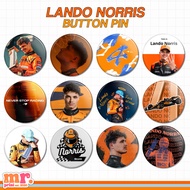 LANDO NORRIS INSPIRED BUTTON PINS MCLAREN F1 SPORTS