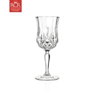 RCR Crystal Opera Italian Lead-Free Crystal White and Pink Wine Glass 230 ml - Opera Wine Glass 230 