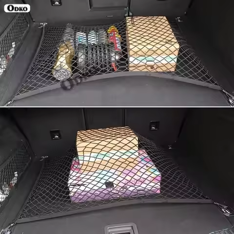 Car Cargo Net Stretchable,Car tools, Adjustable Elastic Trunk Storage Net with Hook for Audi Q4 e-tr