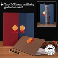 BSUNSTORE Diploma Cover, Gilding Process Paper Envelope Award Certificate Holder, Exquisite A4 Three