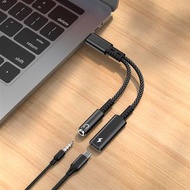type-c 轉3.5mm 二合一轉接頭 一分二DAC數位解碼音訊PD 快充轉換器 黑色 有綫耳機耳筒必備 手機轉接線 手機音頻線/母座 手機集線器 快充線 音頻線 轉換器