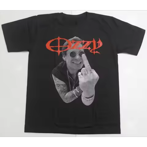 Summer New Ozzy Osbourne Band Portrait Print Graphic T-shirt Men's Short Sleeve T-shirt High Quality