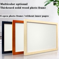 【Ready stock】Solid wood photo frame thickened 8K wall hanging 1000 PCS puzzles photo frame photo sim