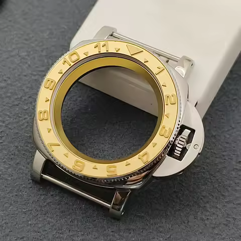 42mm Silver PNH Watch Cases Transparent Bottom Cover Fits For 7S26 NH35 NH36 4R Movement 28.5mm Dial