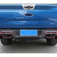 Chrome Rear Fog Light Cover Trim For Ford F150 2015-2019 Decoration 2PCS