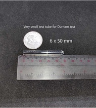 Pake ng 3 Pcs: Glass Durham Tube 6x50mm High borosilicate glass test tube