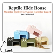 Colorful Reptile Hide House 3D Printed Gecko Hamster Shelter Tank Decoration