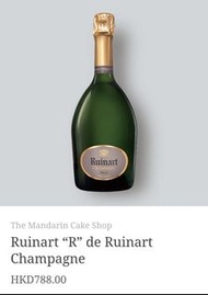 文華Ruinart R de Ruinart 香檳 7折售