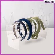 🎀 -Shaped Headband Organizer for Storage, Transparent Acrylic, 4.72x4.72 Inches