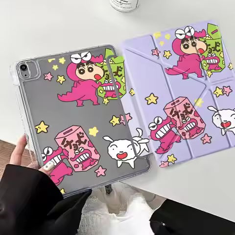Crayon Shin-Chan Anime Tablet Case For iPad Pro 11th 10th 9th 8th 7th 12.9inch Air 4 5 M3 M2 1 2 M4 