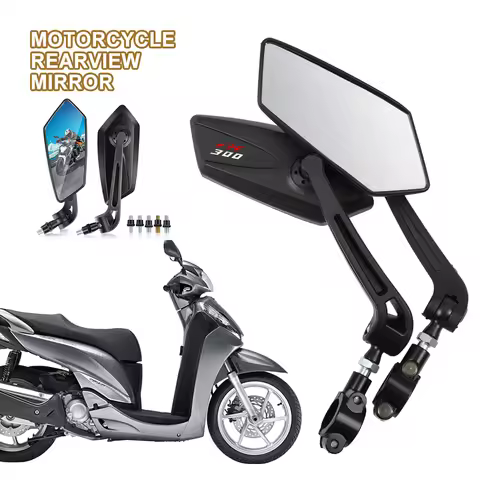 1 Pair Modifyed 360° Foldable Motorcycle Side Rearview Mirrors For Honda SH300 SH 300 SH300I SH 300I