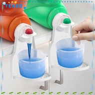 TEASG Laundry Detergent Cup Holder, Anti-spill Foldable Washing Liquid Cup Rack, Useful Fits Most Bottles Drip Tray Catcher Laundry Gadget